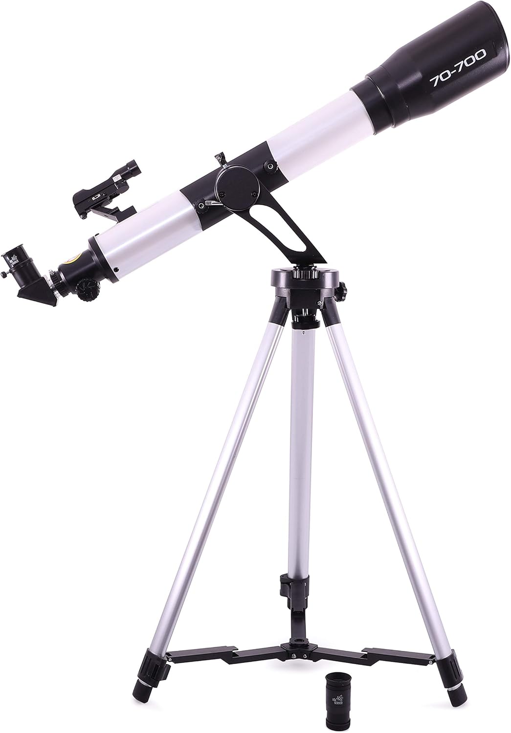 Edu Science 70Mm AZ Sm Refactor Telescope, Black