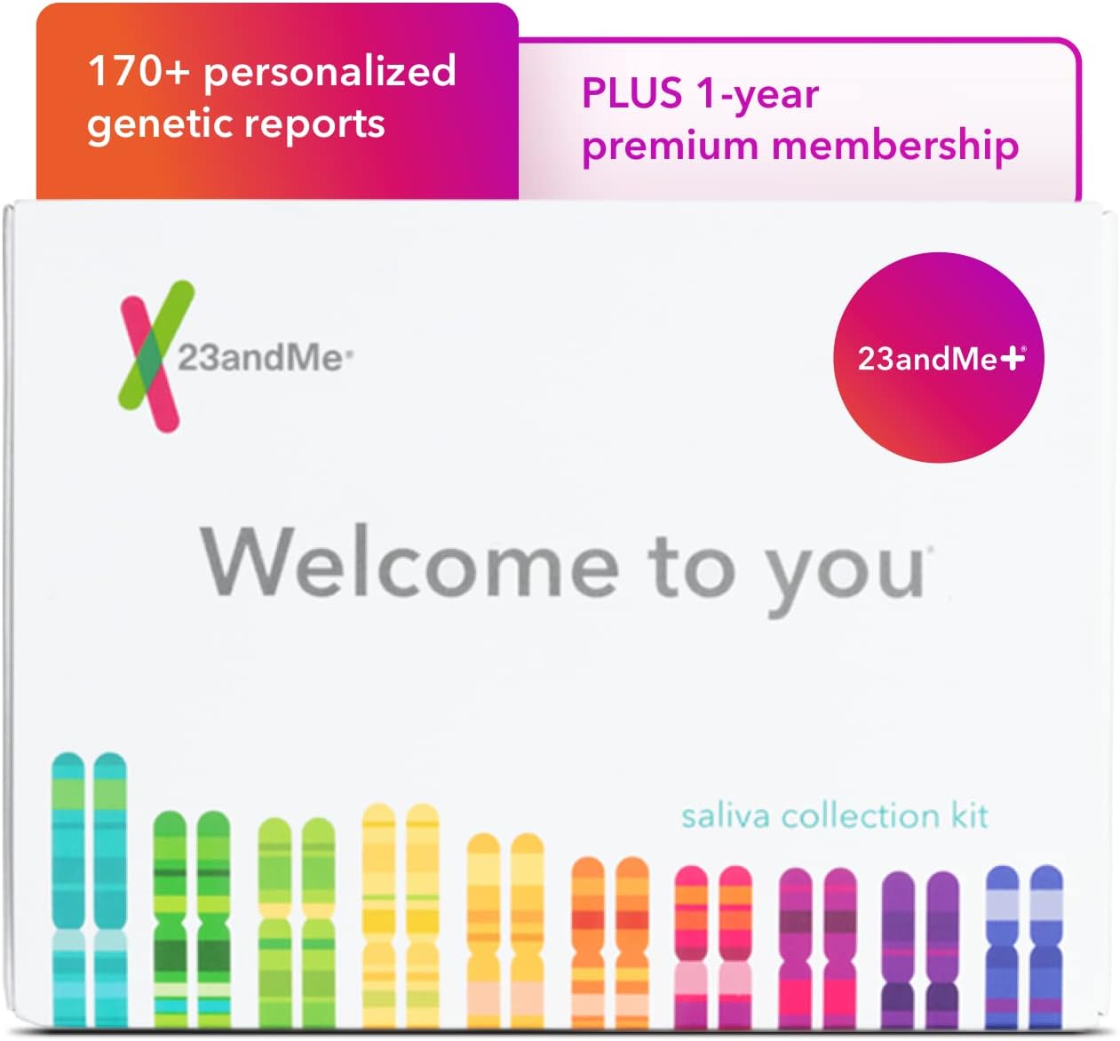 23andMe+ Premium Membership Bundle: Personal Genetic DNA Test Including full Health + Ancestry Service plus 1-year membership access to exclusive reports (Before you buy see Important Test Info below)