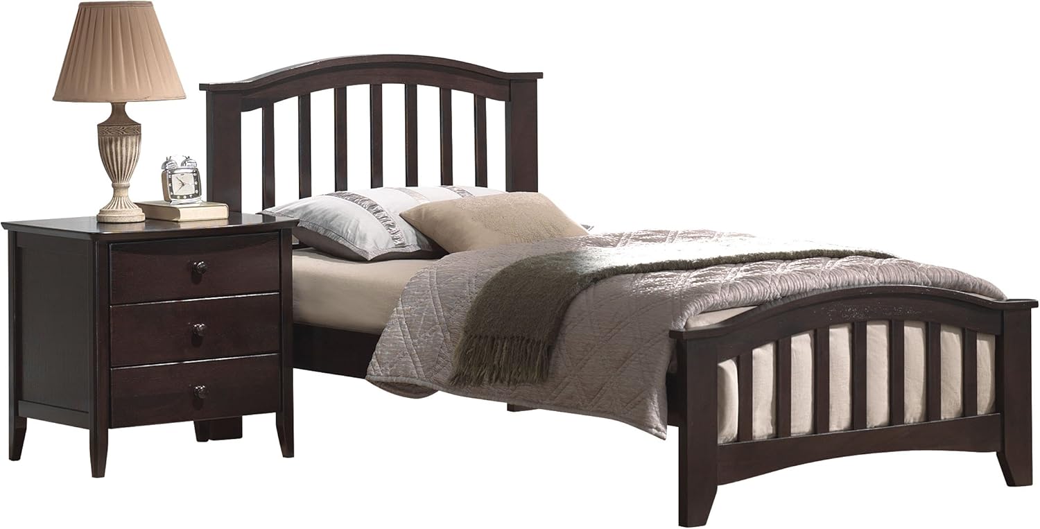 ACME San Marino Dark Walnut Twin Bed