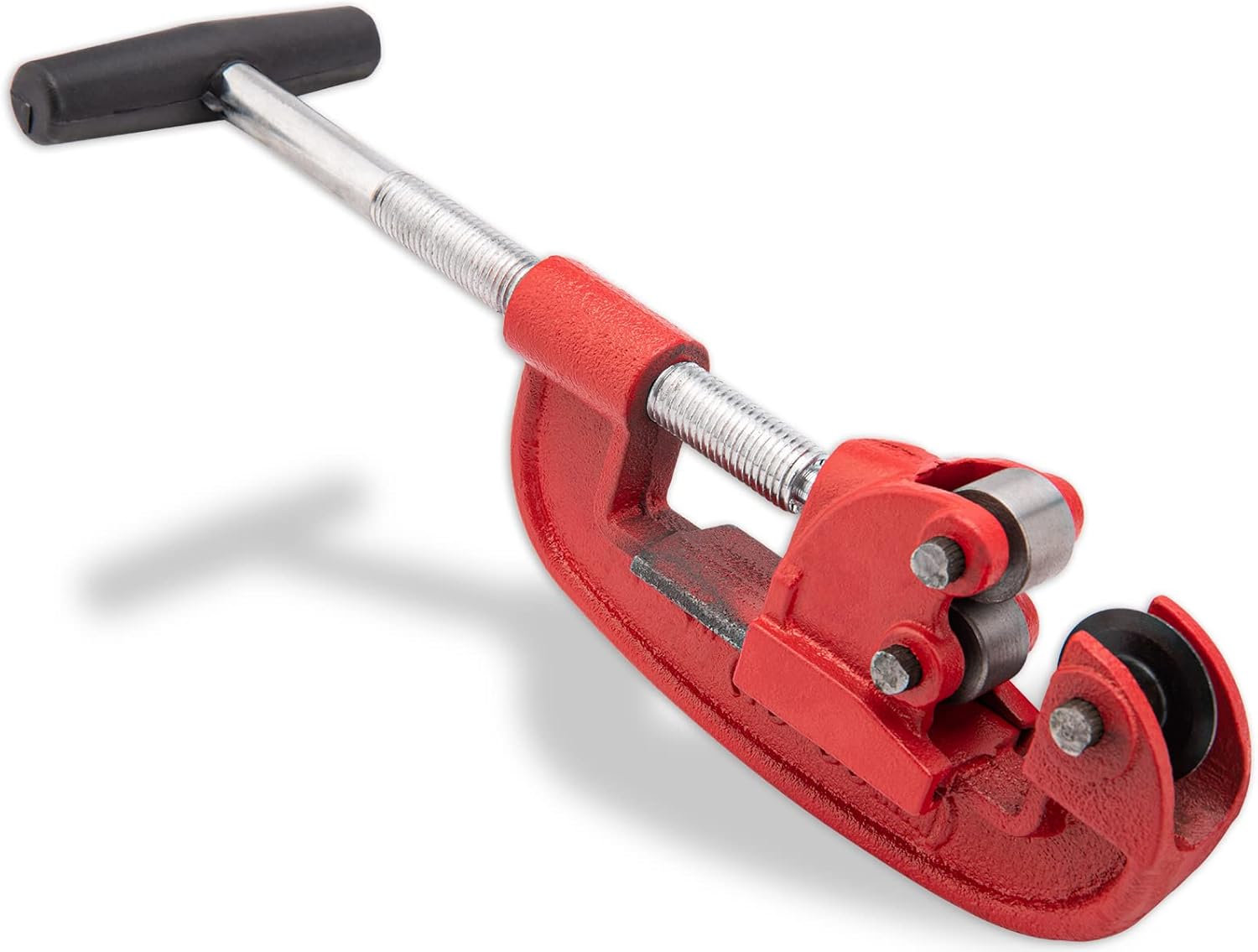 Heavy Duty Pipe Cutter 1/8-inch to 2-inch Pipe Capacity Steel Pipe Cutter Tool, Suitable for DIY People, Plumbers Or Metal-Workers, Cut for Stainless Steel, Aluminum, Copper And PVC,Ect (Red)