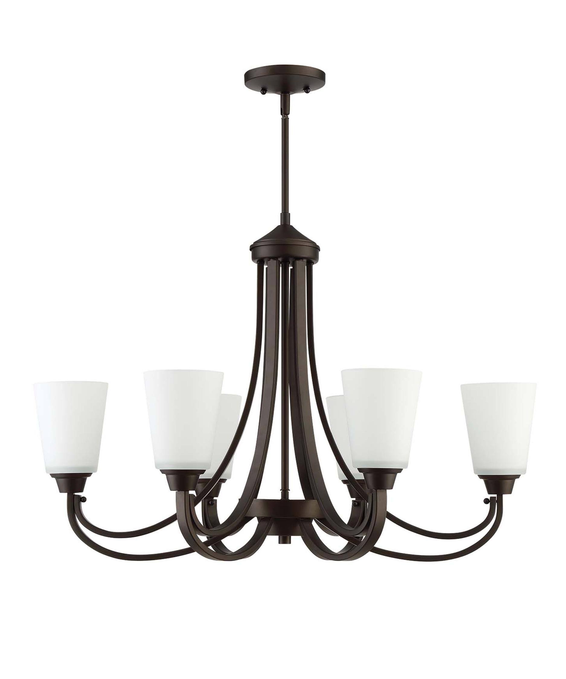 Craftmade Grace 6 Light Linear Chandelier - Espresso - 41976-ESP