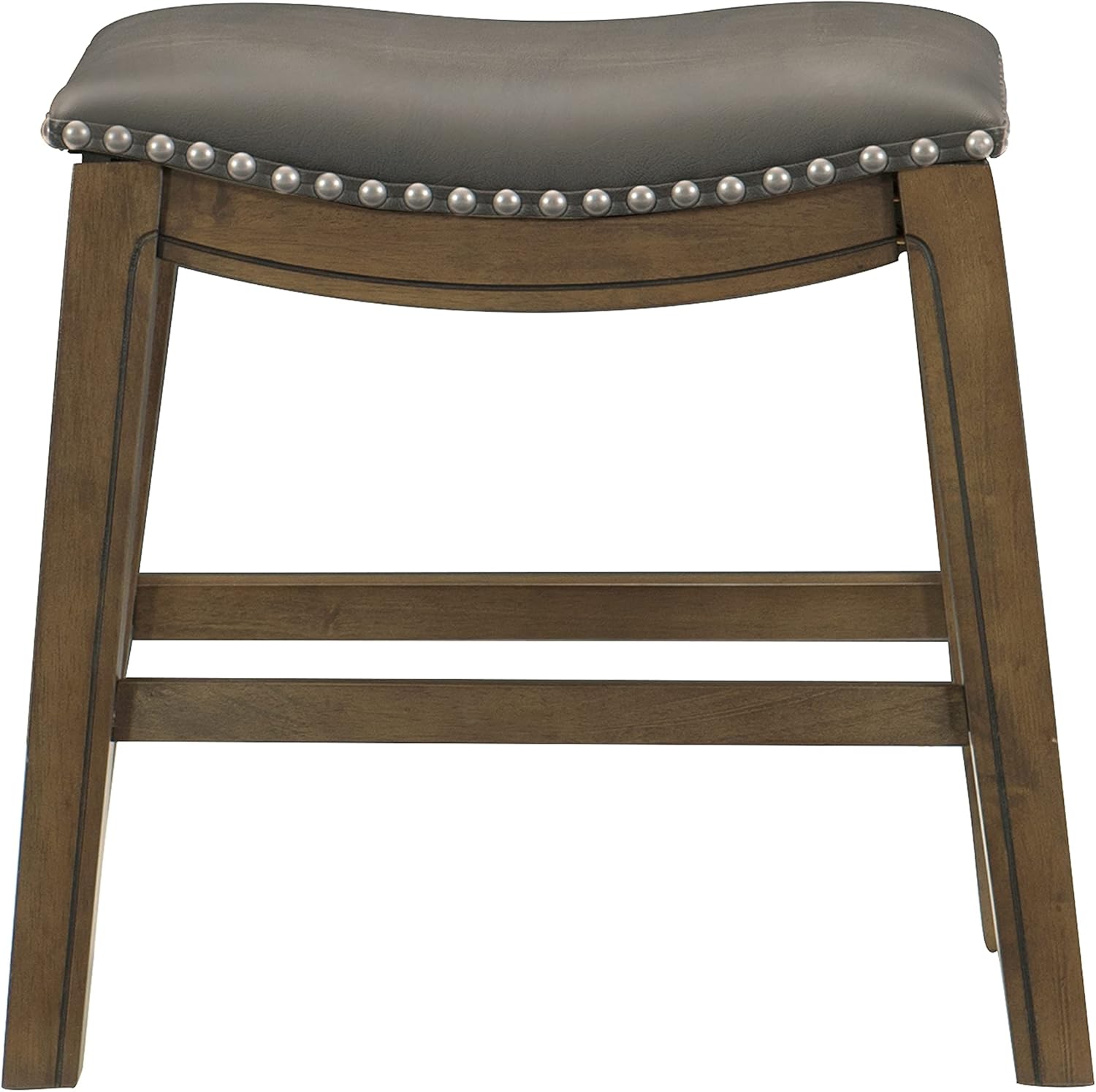 Lexicon Alviso Wooden Saddle Seat Dining Stool, 18