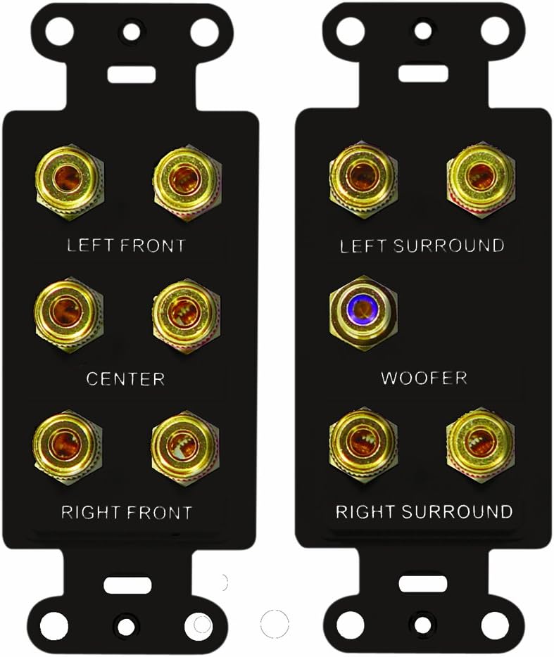 On-Q WP9009-WH-V1 7.1 Home Theater Connection Kit, White Pack of 2