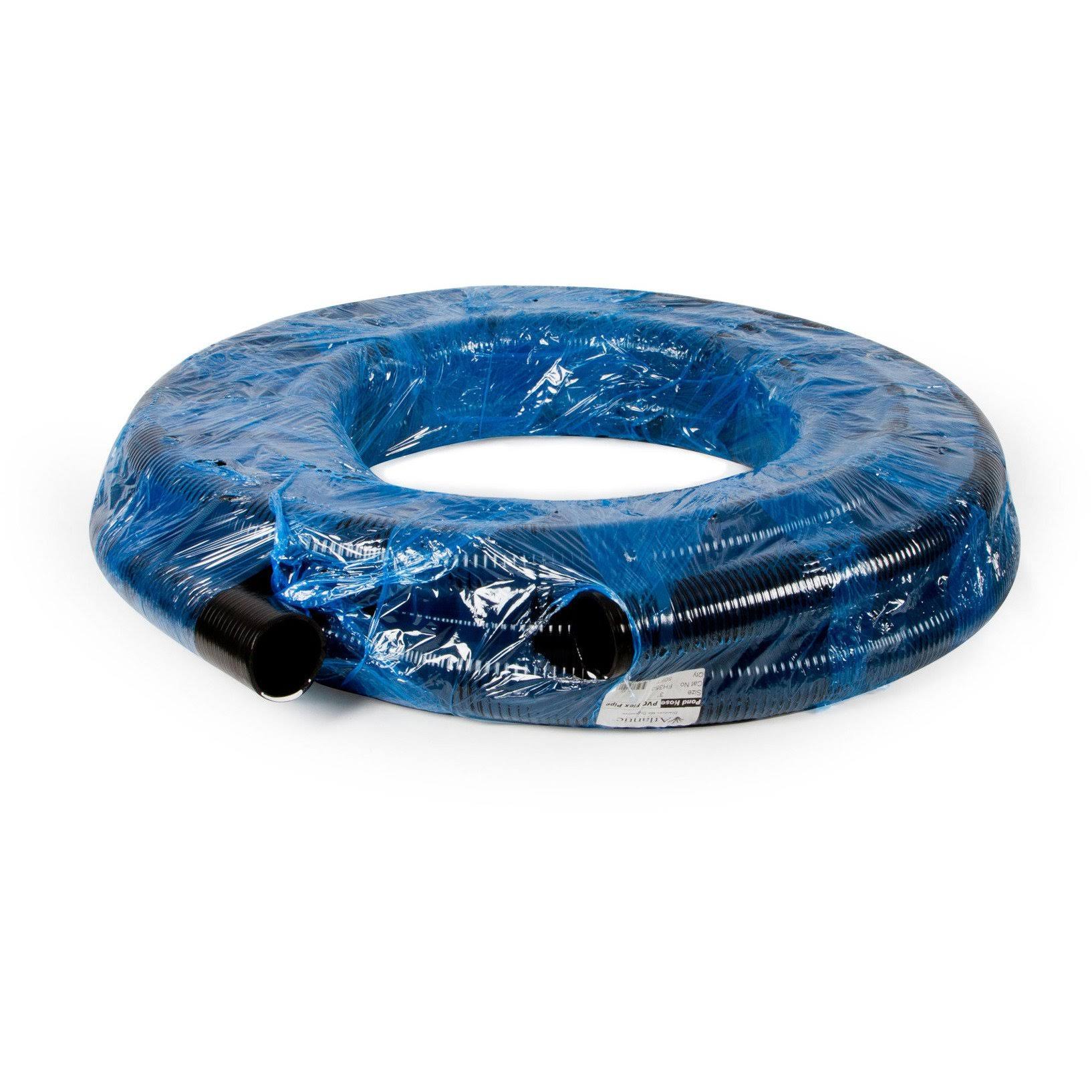 Atlantic Water Gardens FH350 PVC Black Flex Pipe 3 inch x 50 Feet