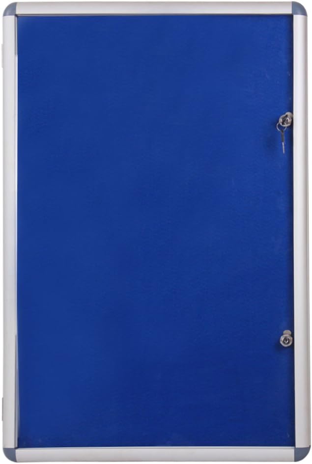 VIZ-PRO Tamperproof Lockable Magnetic Dry Erase Board Class 1 Aluminium Framed 48x24 Inches Pack of 2