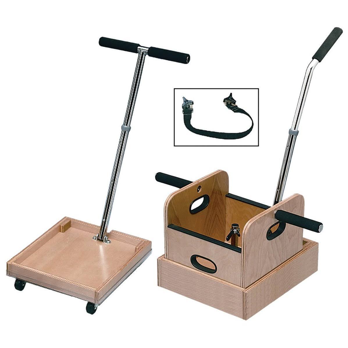 Fce Work Device - Mobile Weighted Cart with T-Handle, Accessory Box, and Sled with Straight Handle