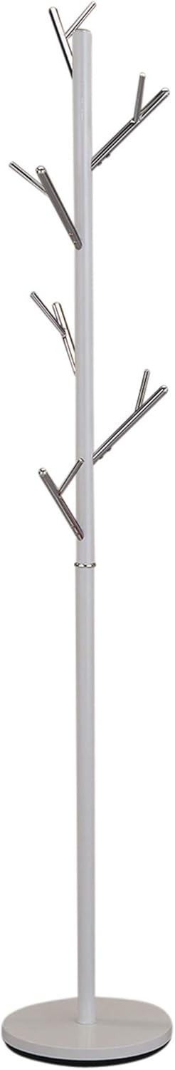 WHI Contemporary Metal White Coat Rack