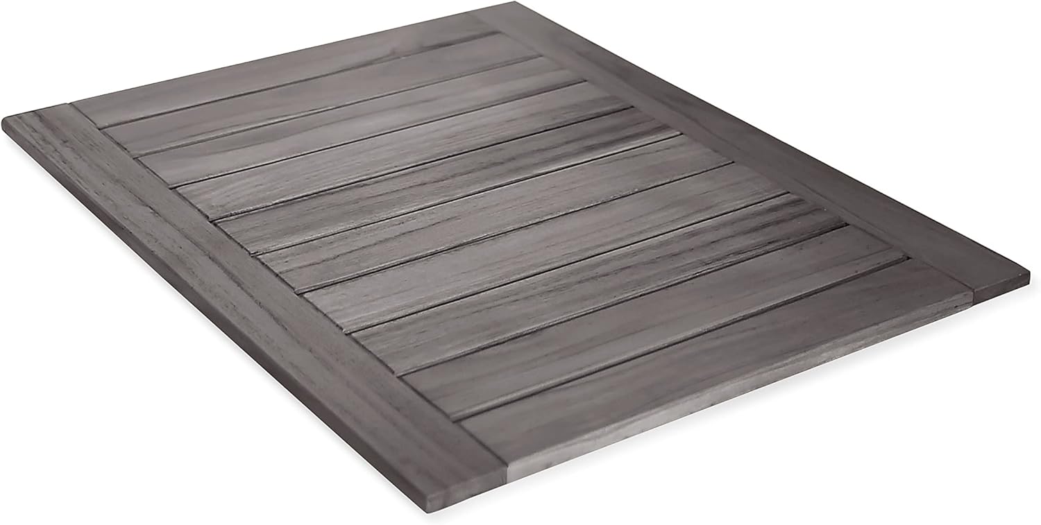 Cambridge Casual Indonesian Estate Freestanding Towel Rack with Shelf, Natural Teak