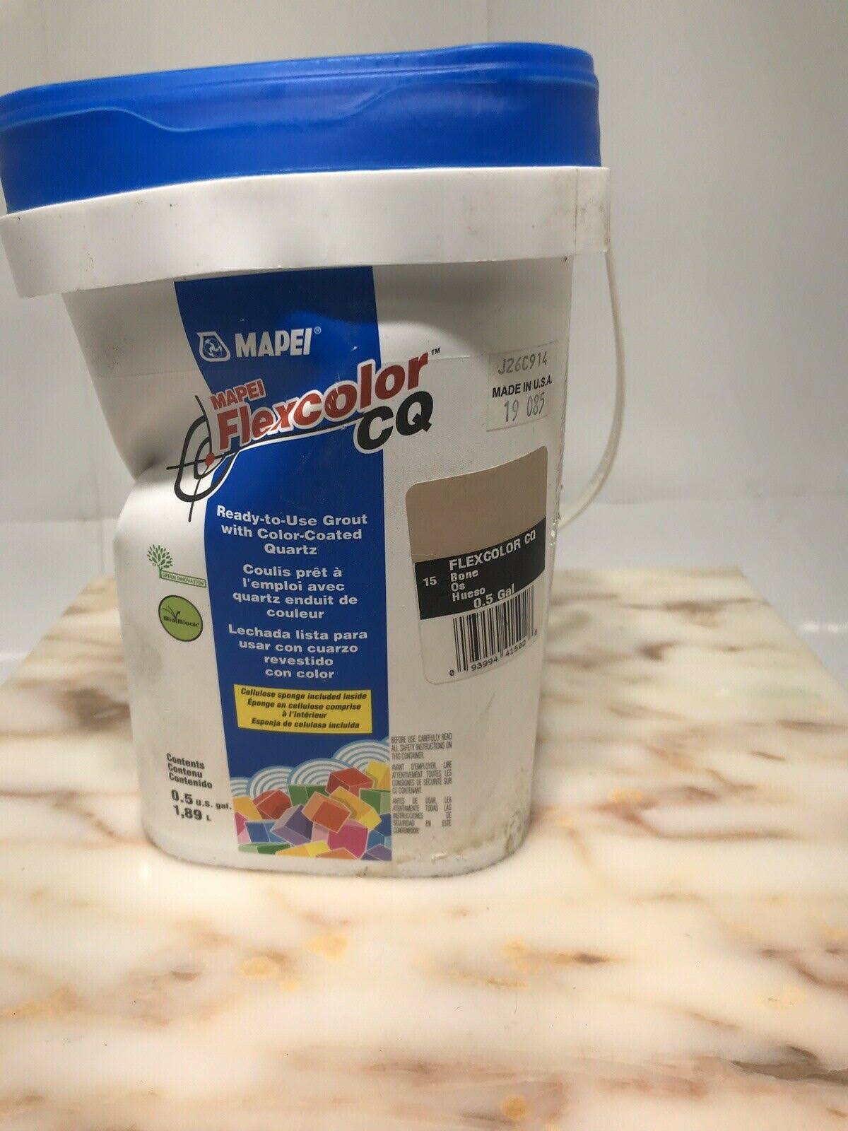 Mapei Flexcolor CQ 0.5-Gallon White Acrylic Premix Grout -new Sealed