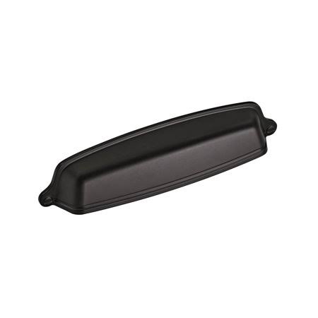 10 Pack, Amerock Stature 5-1/16 in (128 mm) Center-to-Center Matte Black Cabinet Cup Pull