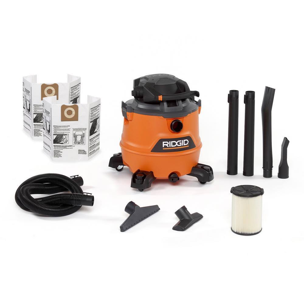 Ridgid 16 gal. 6.5 Peak HP NXT Wet/Dry VAC with Detachable Blower and Dust Bags HD1600B