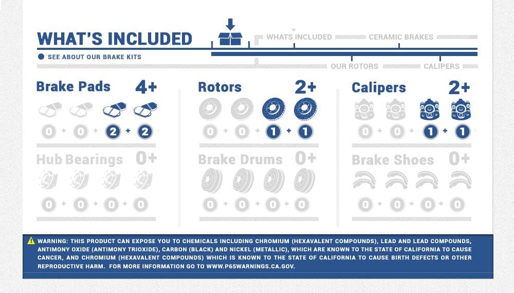 Callahan CCK13143 REAR Premium Brake Calipers + Rotors + Pads 2008 2009 2010 2011-2014 Cadillac CTS