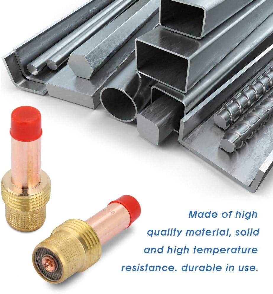 FTVOGUE 50Pcs TIG Gas Lens Collet Body Kit, TIG Welding Torch Consumables Accessories for WP-17/18/26 Series