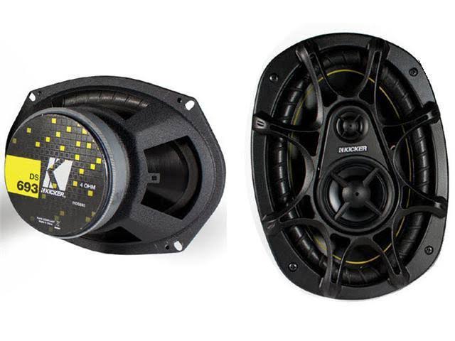 Dual DS693 3-way Speaker - 6x22 x 9x22 - Black