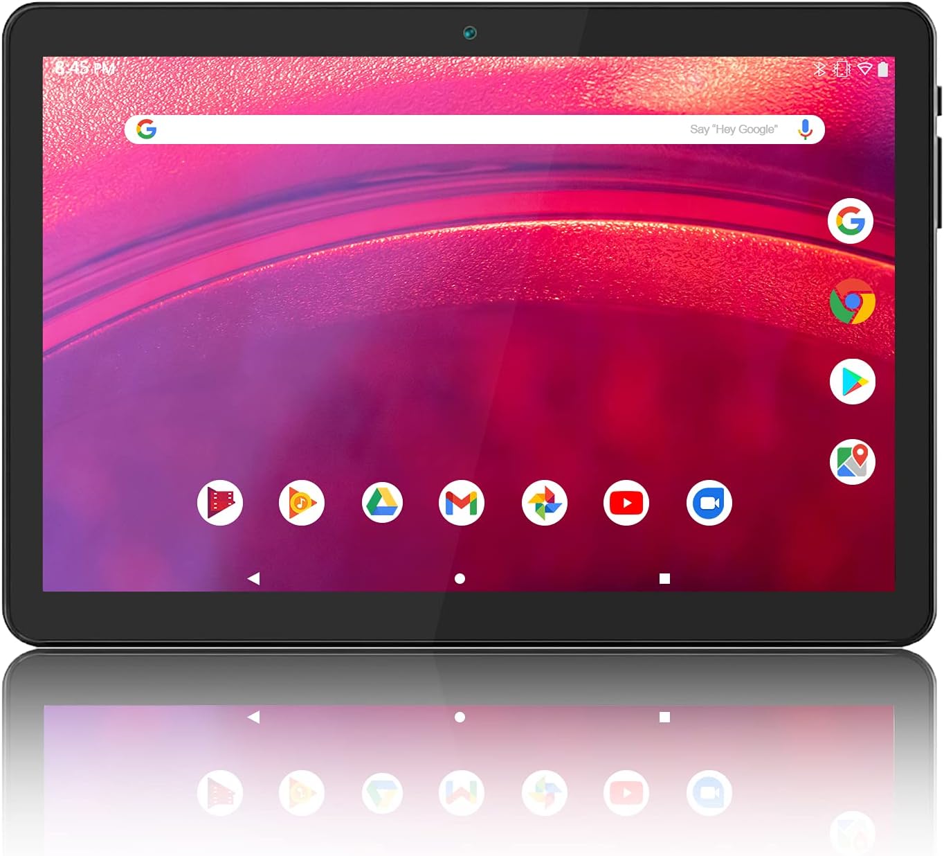 Tablet 10 Inch Android 9.0, 2GB+32GB, Quad-Core Processor, 10 in 1280x800 IPS HD Display, 2MP+ 5MP, Bluetooth, WiFi, GMS 3G Phone Tablets - Black