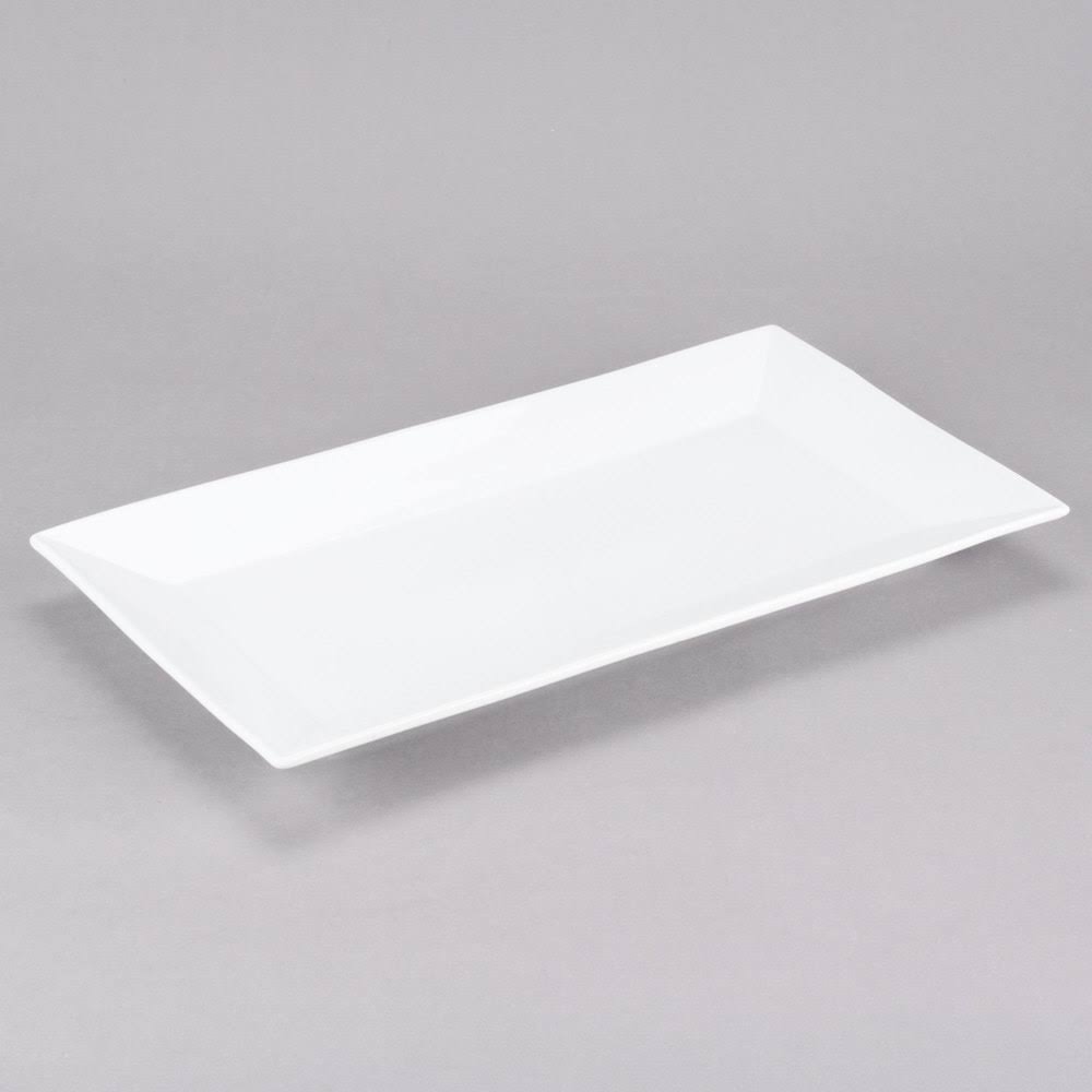 CAC KSE-61 16.25x22 Porcelain Kingsquare Rectangular Platter/Super White