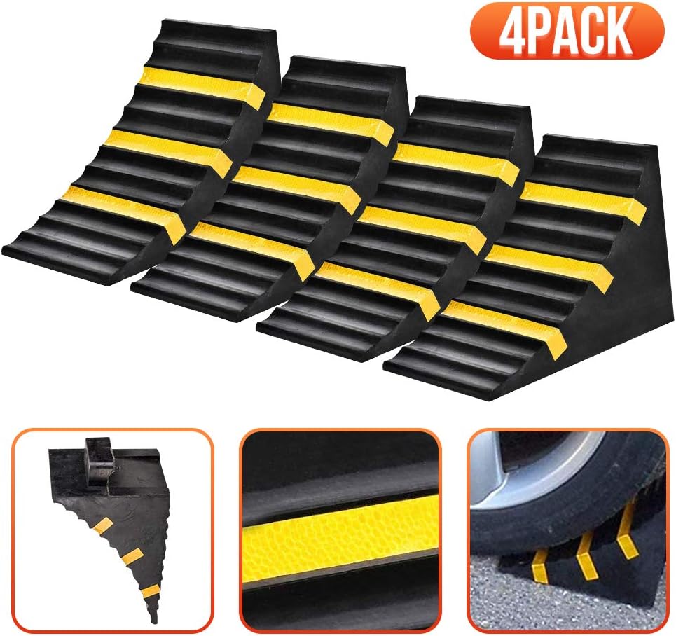 Momotata Heavy Duty Rubber Wheel Tire Chock 10