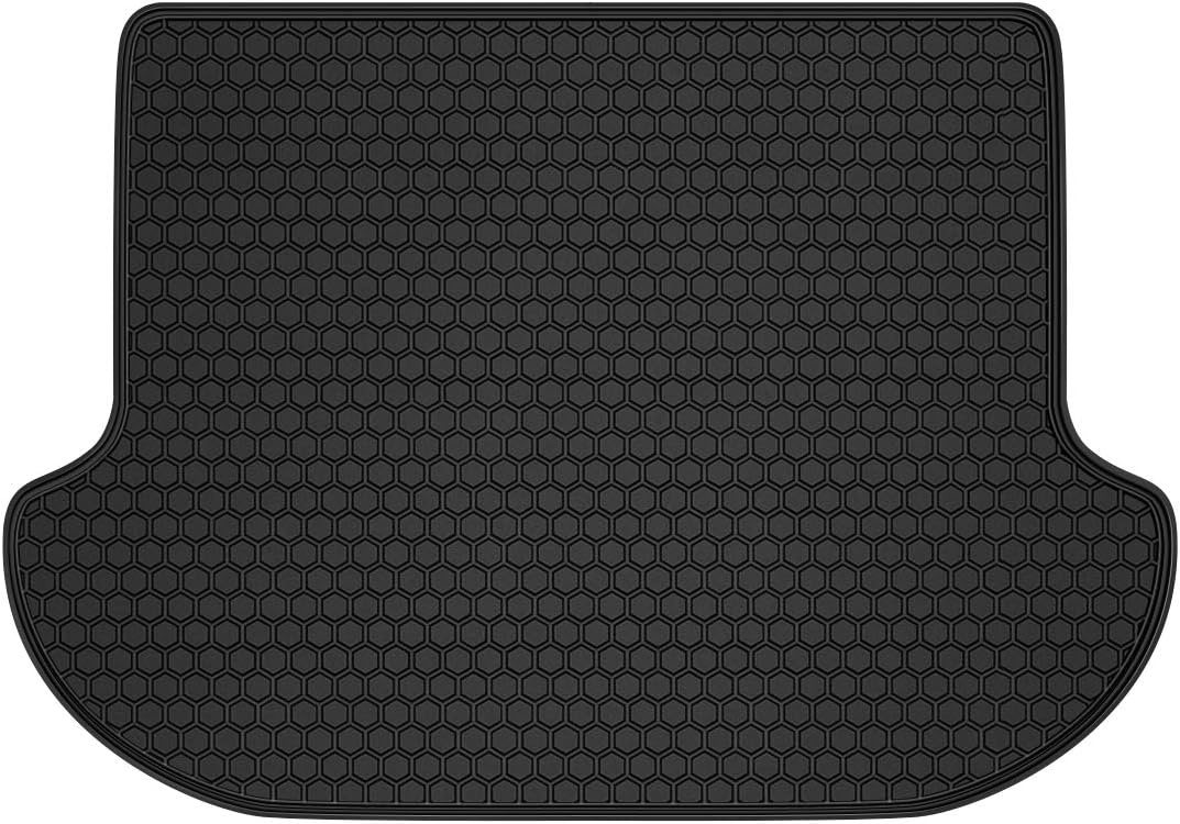 Megiteller Car Floor Mats Custom Fit for Nissan Murano 2022 2021 2020 2019 2018 2017 2016 2015 Odorless Washable Heavy Duty Rubber (All Weather) Floor Liners Front and Rear Row Set Black