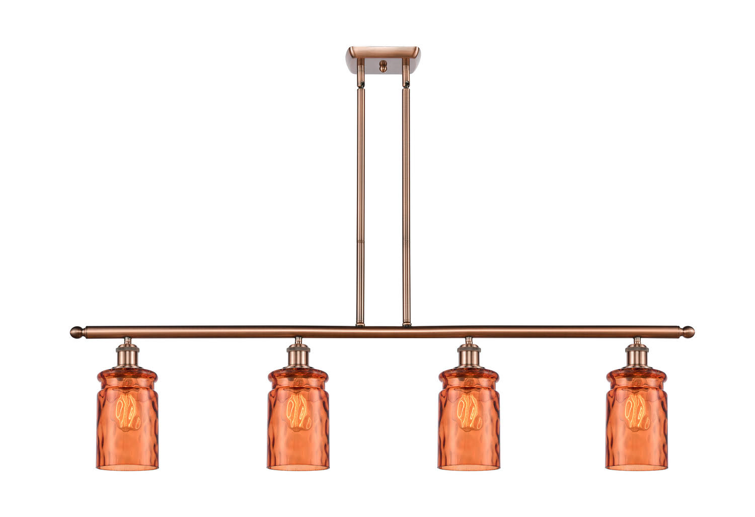 Innovations Lighting-Candor 4 Light Island Light-516-4I-AC-G352-TUR-LED