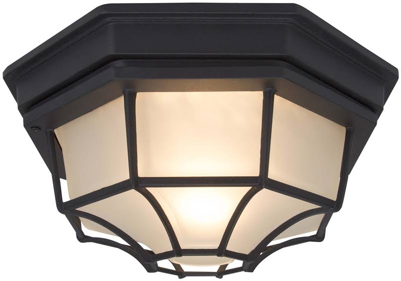 Boston Harbor GX3902L Porch Light Ceiling, Black