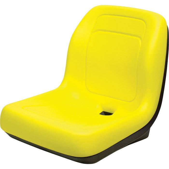 K u0026 M Tractor Seat for John Deere Tractors - Yellow, for John Deere Tractors, Model 8019