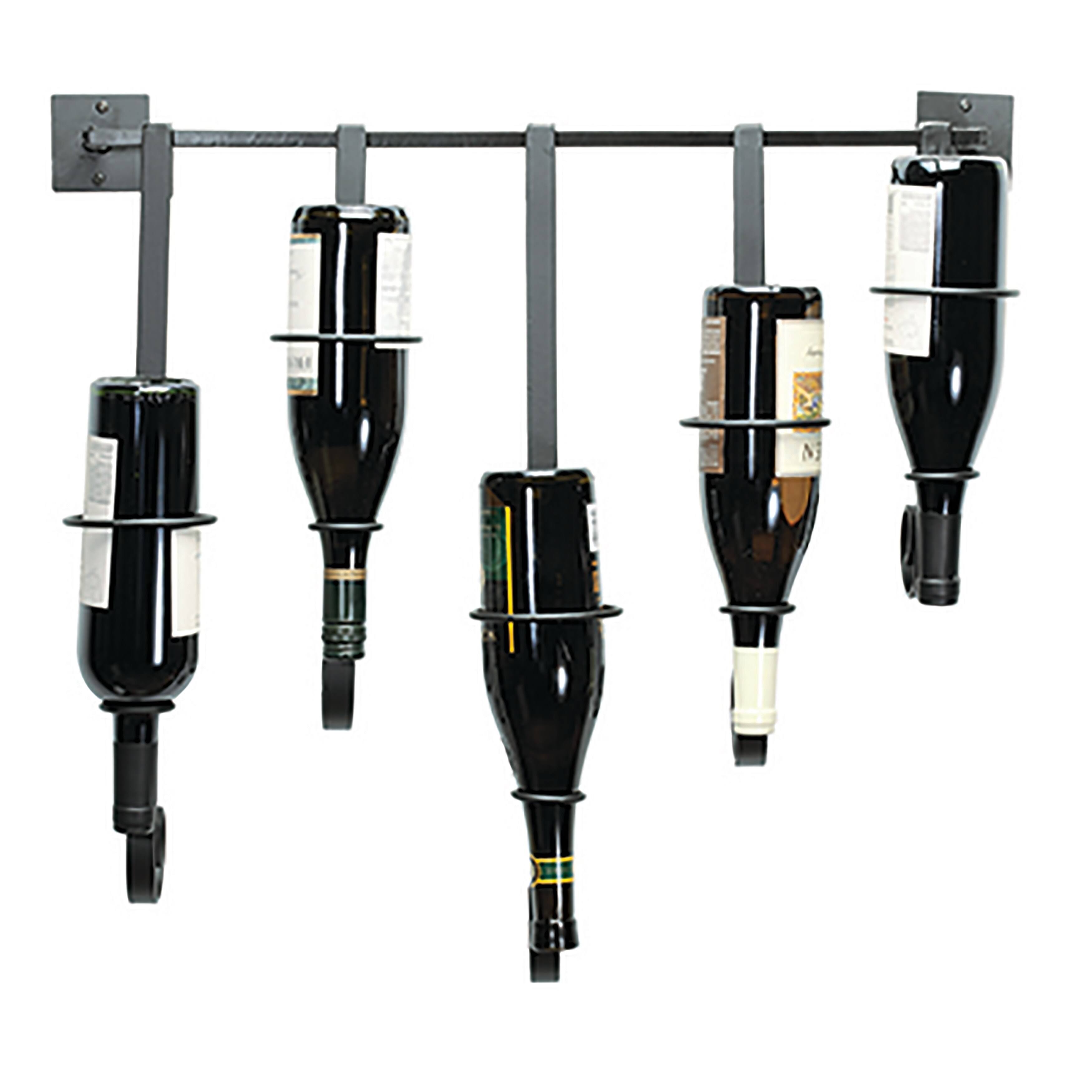 Oenophilia Bottle Gallery 5 Bottle Wine Rack - Black