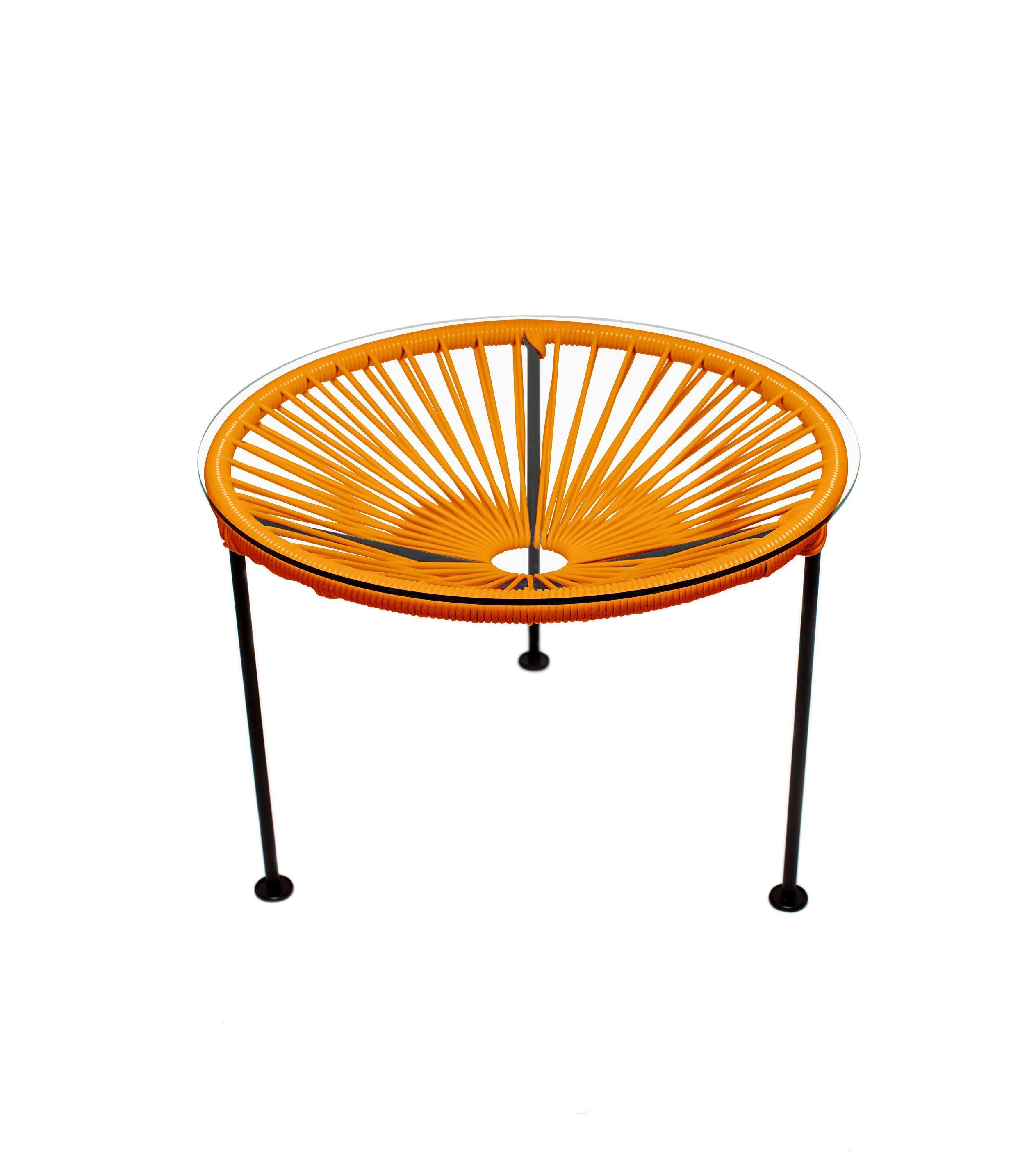 Innit Zica Table Orange Weave on Black Frame