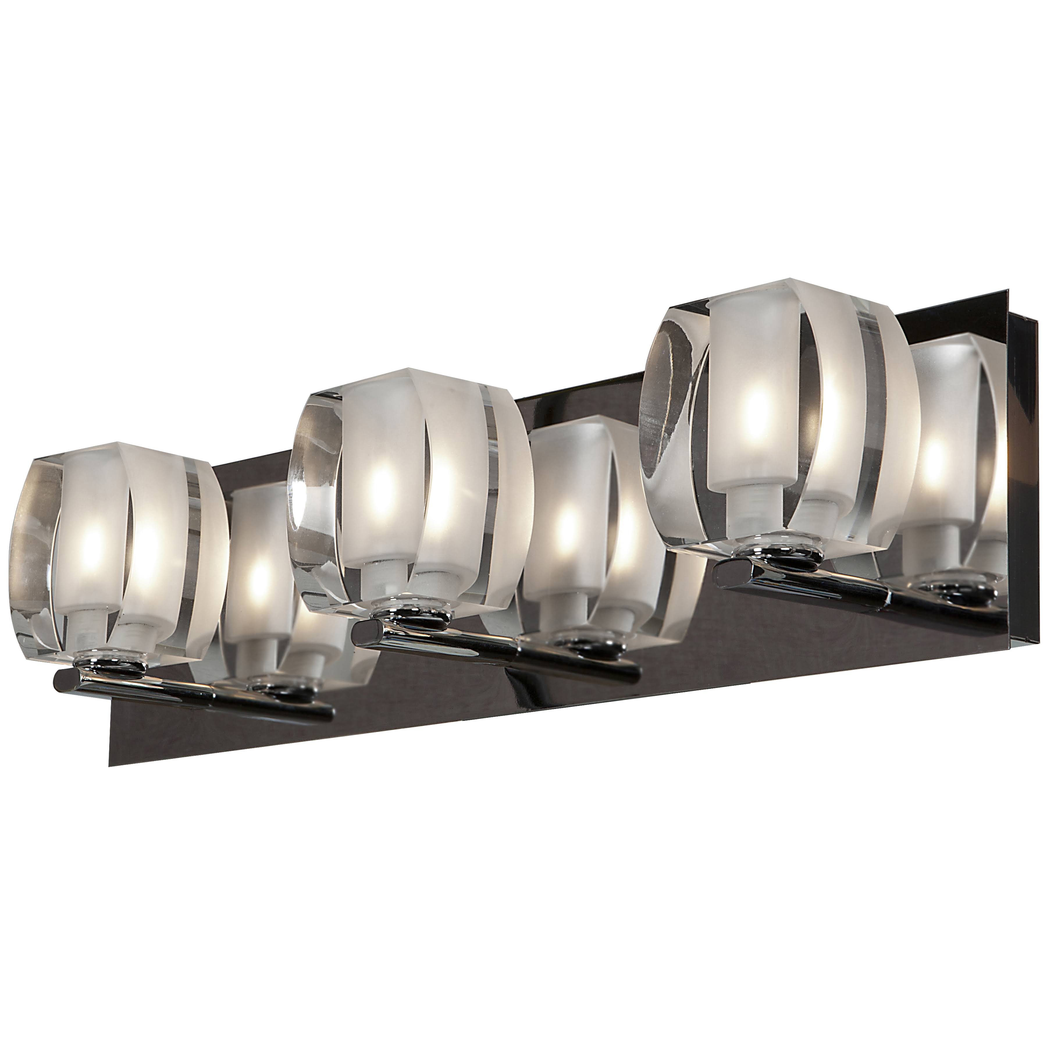 Access Lighting 62288LEDDLP-CH/CRY Evia 3-Light LED Bath Vanity - Chrome