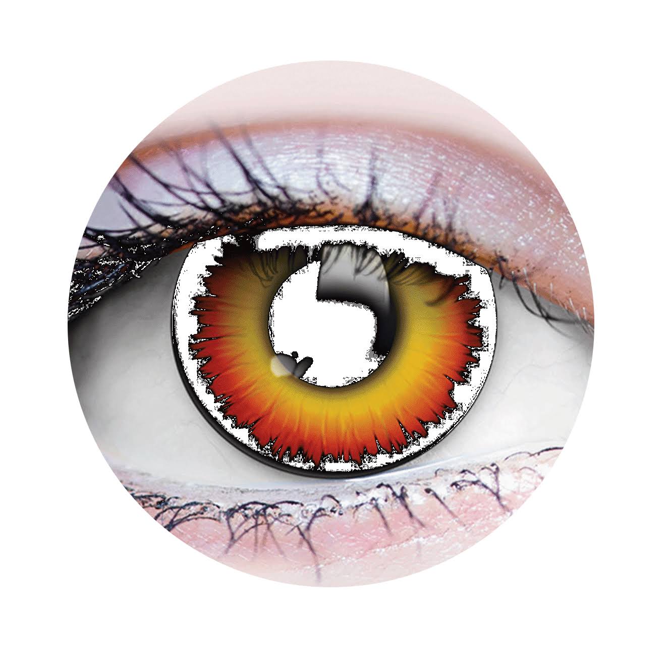 Lesieur Werewolf 2 Yellow and Black Theatrical Contact Lenses