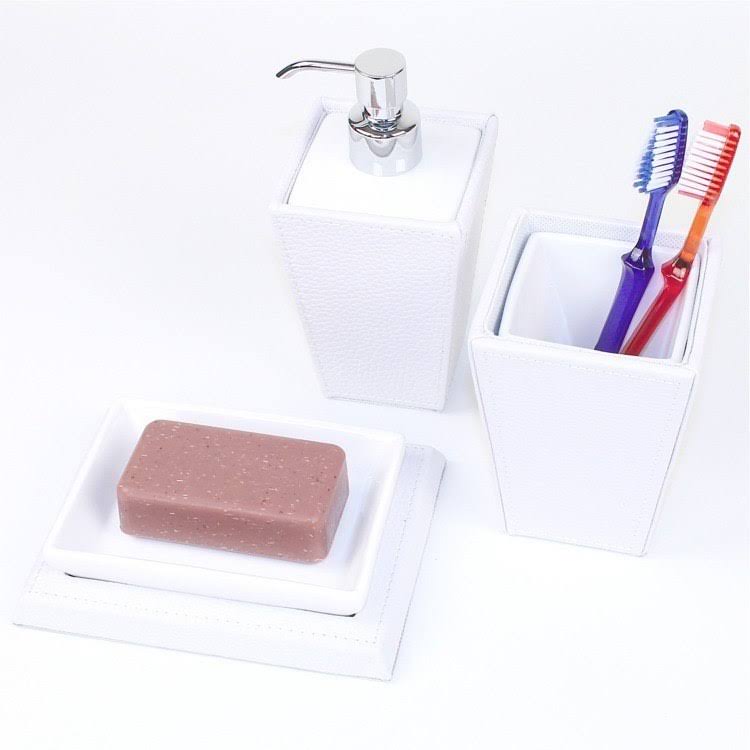 Gedy KY200-02 Kyoto White Bathroom Accessory Set