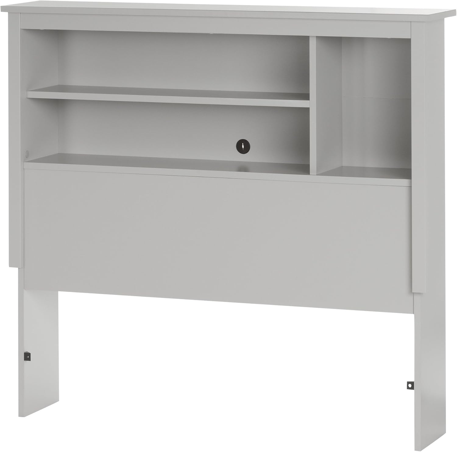 South Shore 39-Inch Vito Bookcase Headboard, Twin, Pure Black