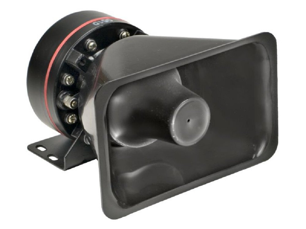 Wolo (4002) 100 Watt Siren Speaker, Black