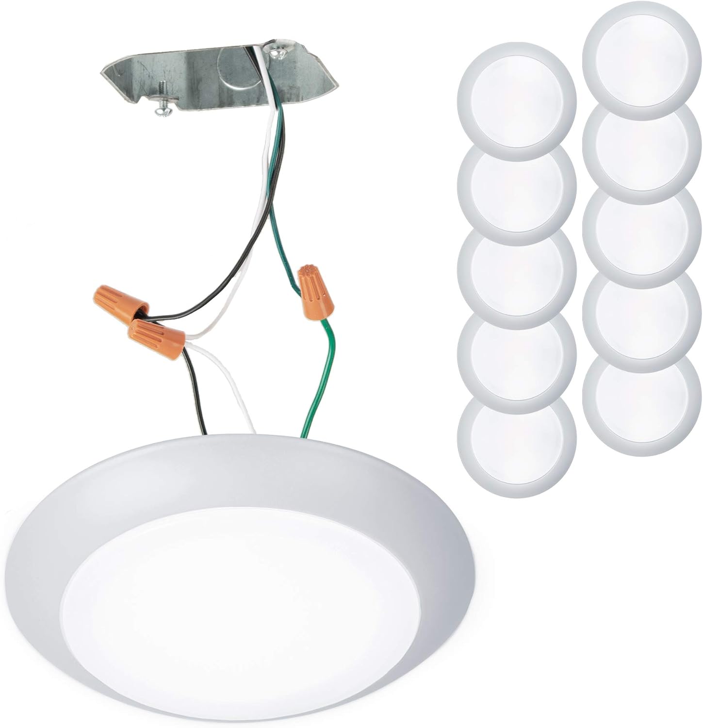 WAC Lighting FM-306-930-WT Contemporary Disc Energy Star LED Flush Mount 3000K Soft White in Large
