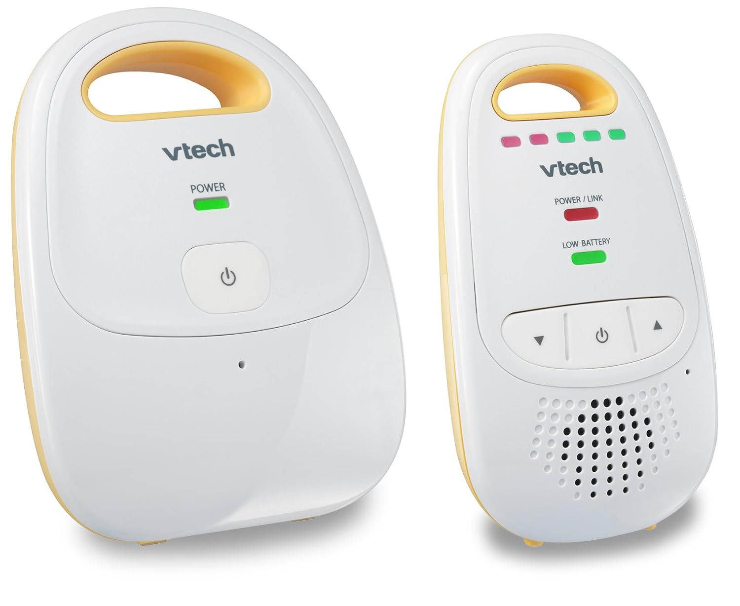 VTech Upgraded Audio Baby Monitor with 1 Up-Graded Parent Unit with Rechargeable Battery with Best-in-Class Long Range, Privacy Guaranteed DECT 6 Transmissions, Cystal-Clear Sound, Yellow