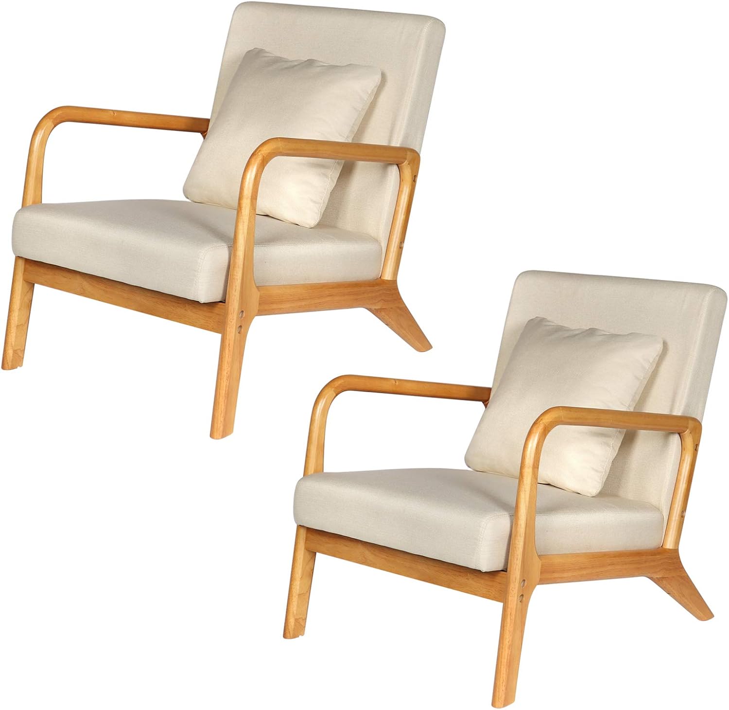 ELUCHANG Mid-Century Modern Accent Chairs, 25.6