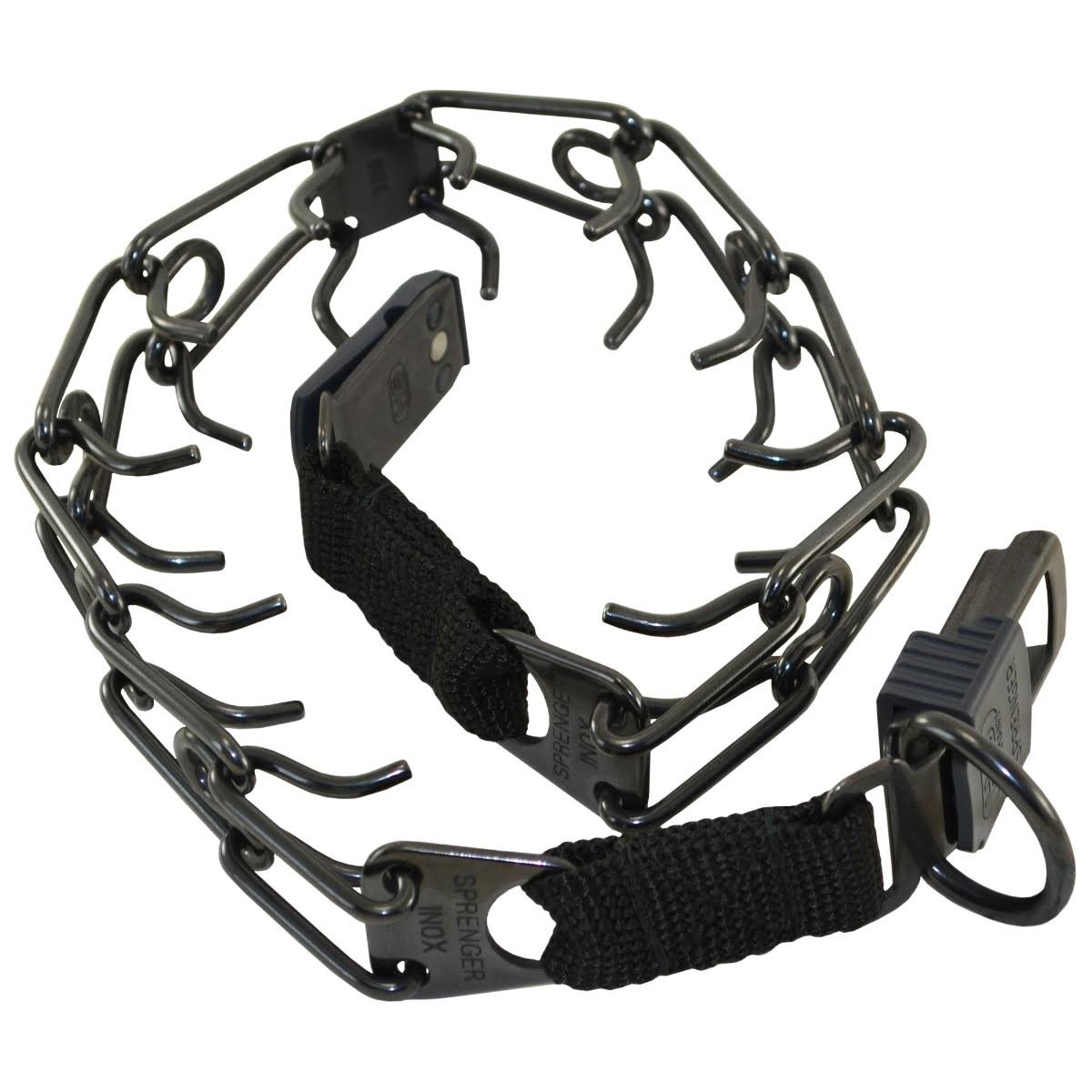 Herm Sprenger Prong Collar with Buckle for Dogs Black Stainless Steel
