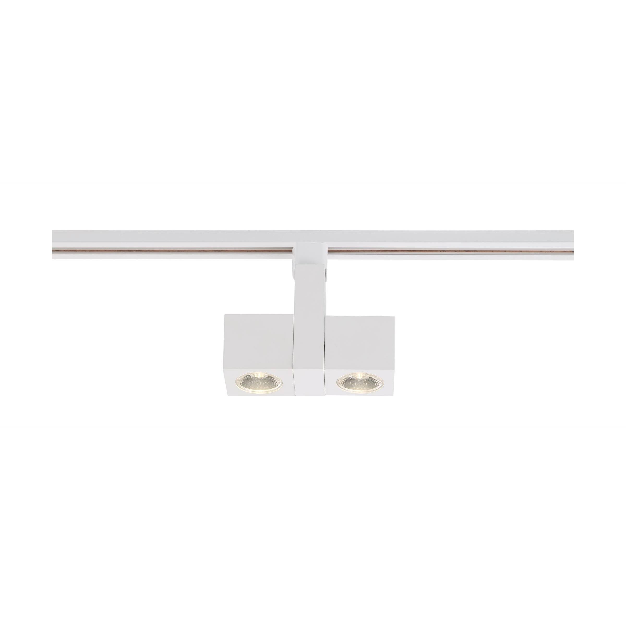 Nuvo TH486 24W LED Dual Square Track Head, 24 Degree Beam