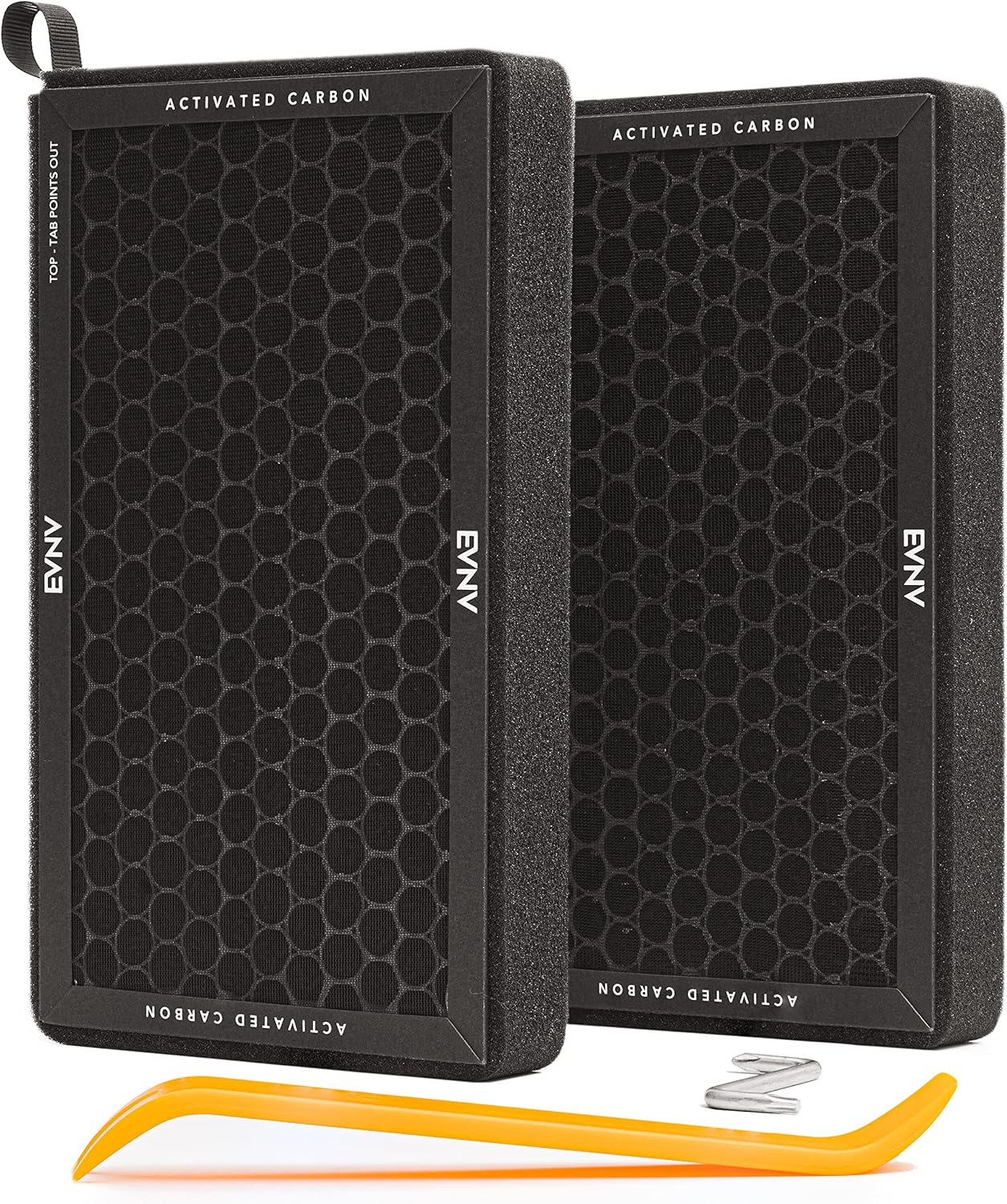 EVNV Tesla Model 3 Air Filter - HEPA + Activated Carbon - Breathe Clean, Fresh Air - OEM Upgrade Model 3 Cabin Air Filter Set and Tools - 2 Pack, Model 3 Pack of 2