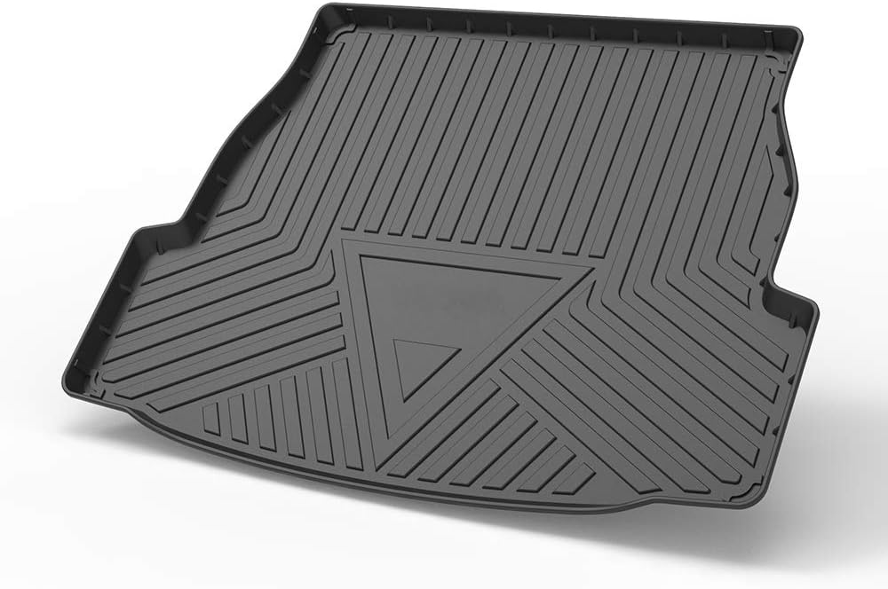 Cqlights Rav4 Cargo Liner for 2019 2020 2021 Toyota Rav4 Hybrid Trunk Liner Tray Heavy Duty Rubber Rear Cargo Area Mat Waterproof Protector Floor Mat Black