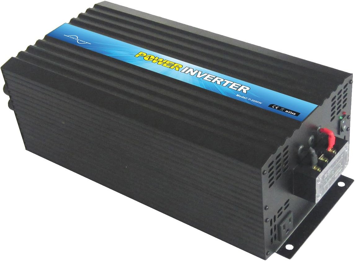 Nimble NR3000 Pure Sine Wave Off-grid Inverter with Remote Control, Solar Inverter 3000 Watt 12 Volt DC To 110 Volt AC (12VDC)