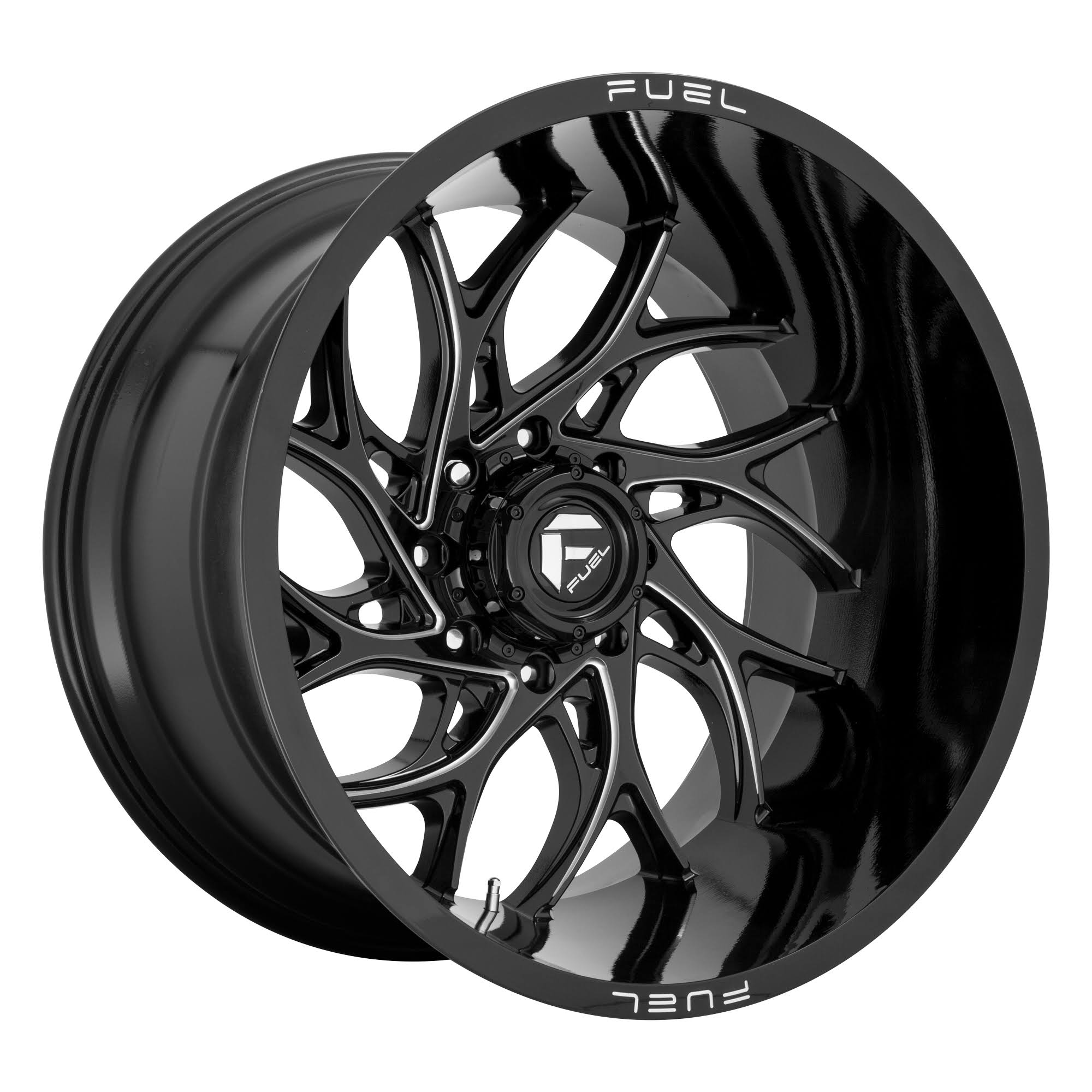 Fuel D741 Runner Gloss Black Milled 22x12 5x5 -44mm (D74122207547)