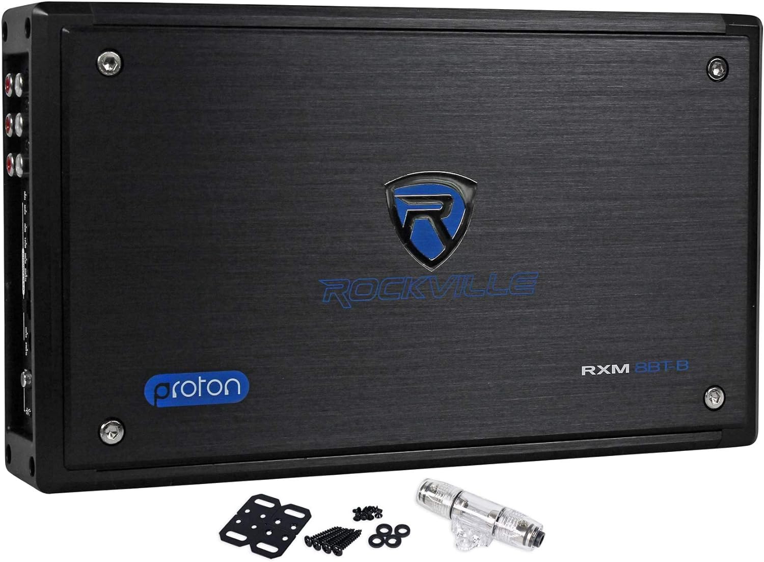 Rockville New RXM8BTB 8 Channel 1500 Watt Marine/Boat Amplifier Amp w/Bluetooth , Black