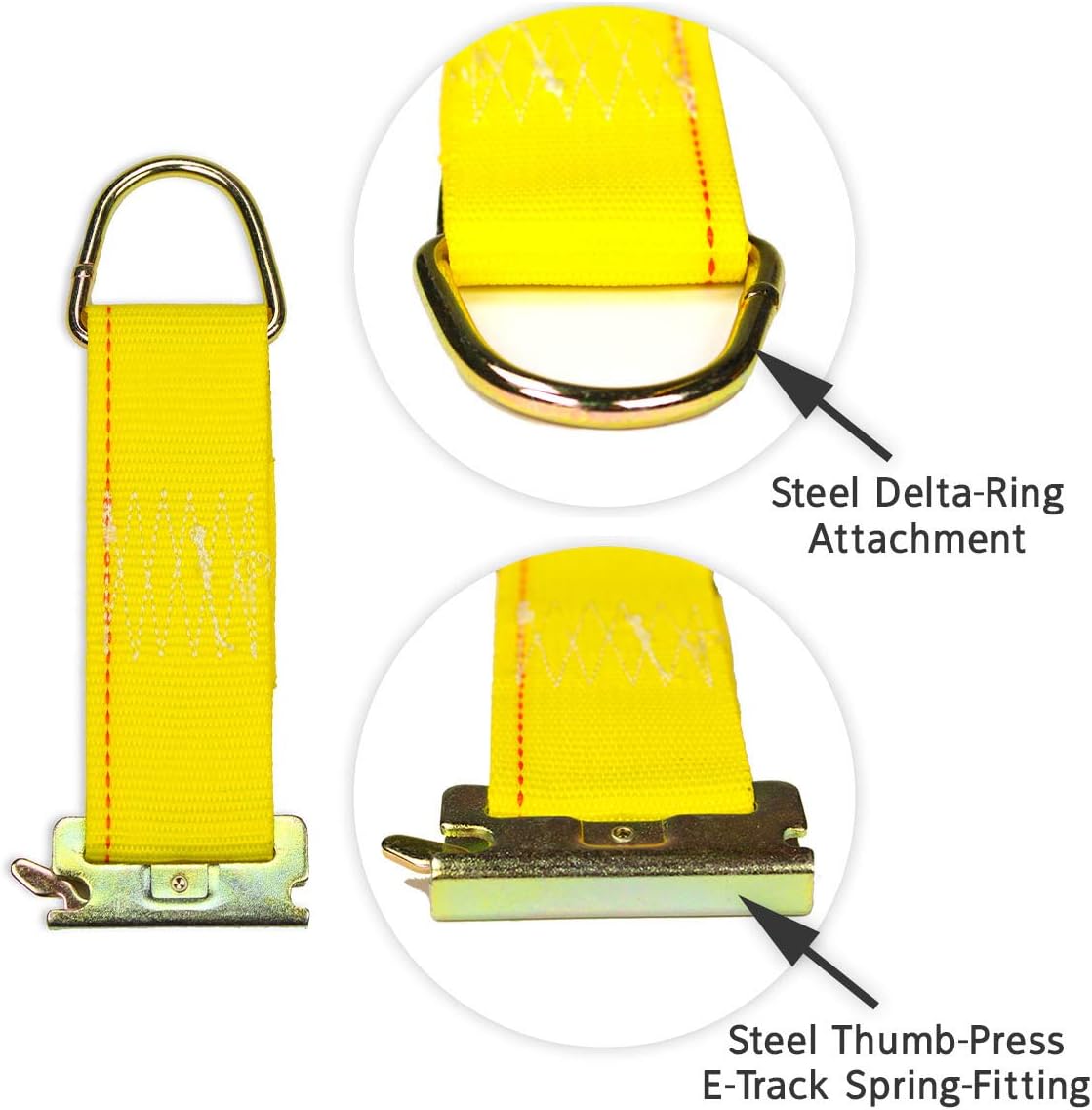 E-Track TieDown Kit: 4 Wood Beam Sockets, 10 O Rings, 8 End Caps, 8 Rope TieOffs. Ideal TieDown Accessories Bundle for Trucks, Warehouses, Docks, Trailers, Boats. E-Track NOT Included.