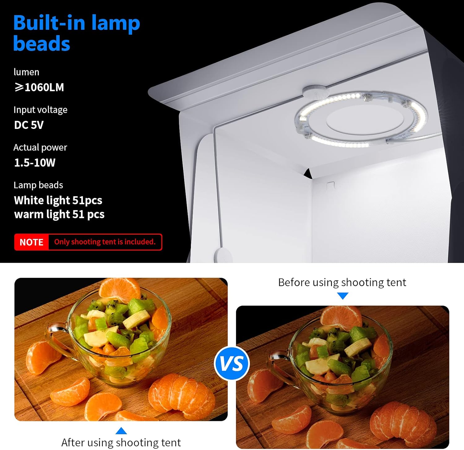 Neewer Upgraded Photo Light Box, 16