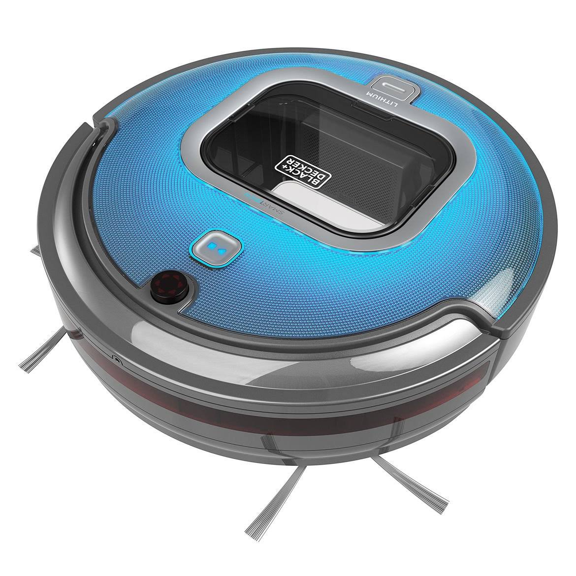 Black+decker HRV425BL Smartech LED Robotic Vacuum, Black