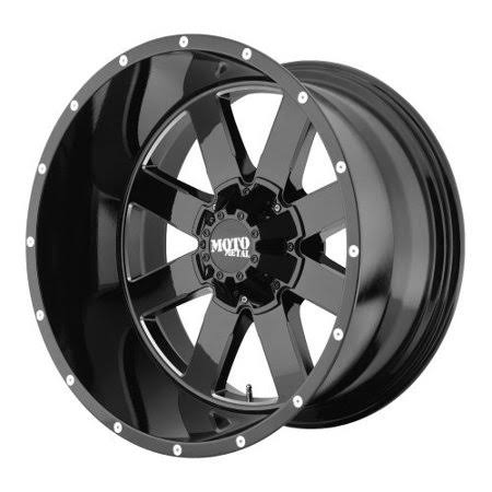 Moto Metal MO96222463376N - MO962 - Gloss Black with Milled Accents (22x22 x 14