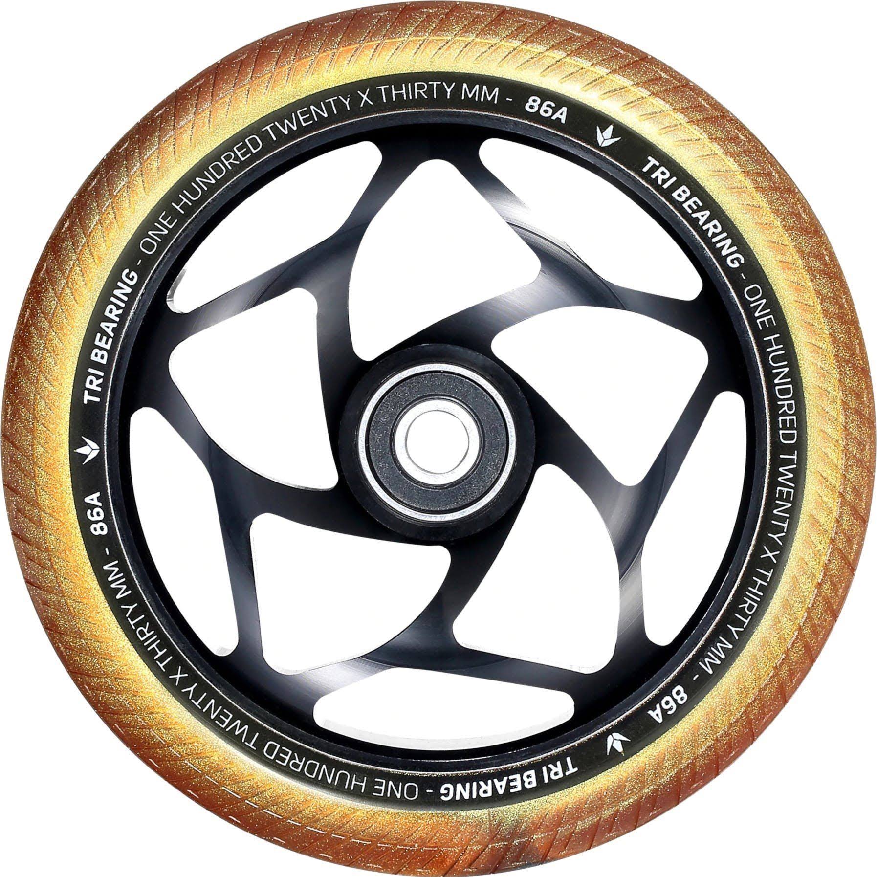 Envy - 120mm x 30mm Tri Bearing Wheel - Black/Gold