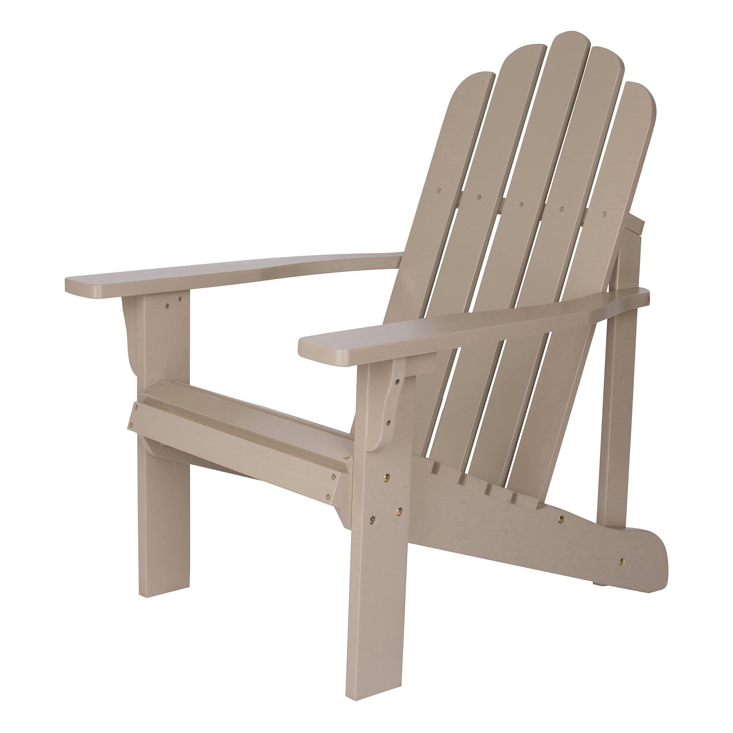 Shine Company Marina Adirondack Chair - Taupe Gray