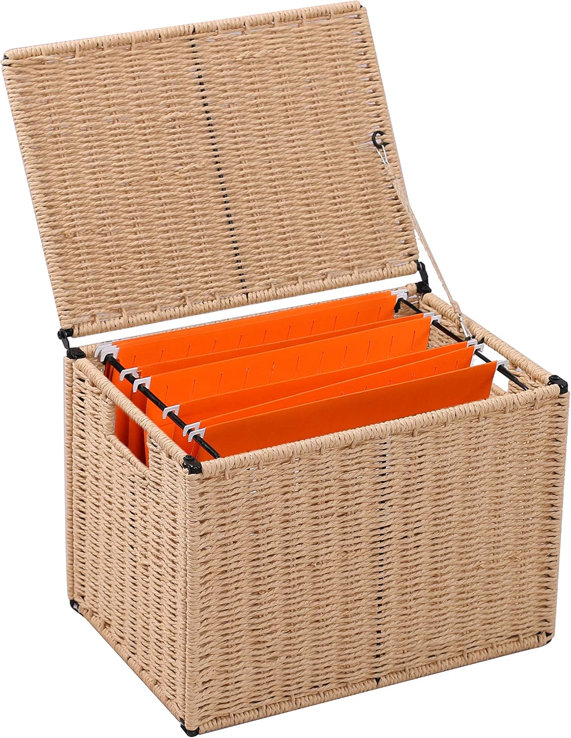 COZAYH PAPERTWIST FILE STORAGE BOX OFFICE STORAGE SUPPLIES, HOME STORAGE DÉCOR, LETTER/LEGAL SIZE HANGING CABINET (Duo Color) Pack of 2