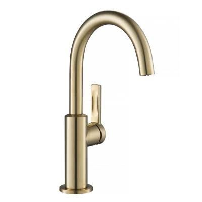 Kraus KPF-2822SFACB Oletto Single Handle Kitchen Bar Faucet in Spot Free Antique Champagne Bronze